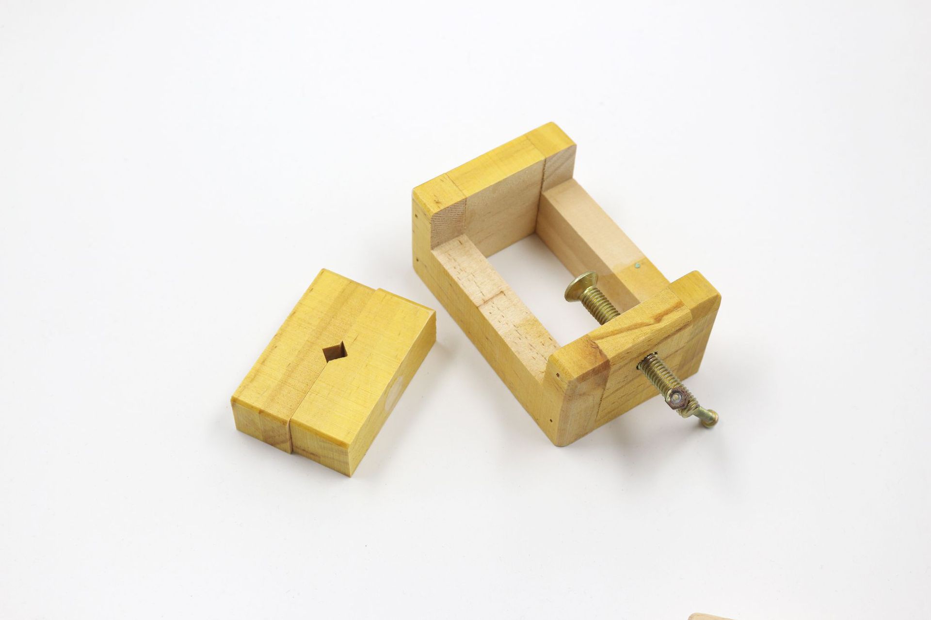 篆刻用品印床小号榉木印床实大篆床文房四宝套件篆刻方形