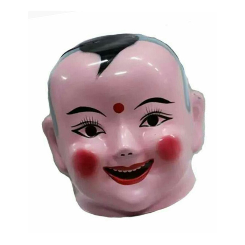 塑料大头娃娃头套面具男孩女孩头套秧歌舞龙舞狮道具民间喜庆用品