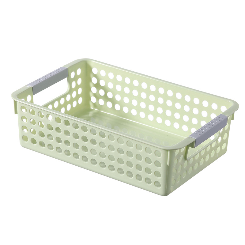 Factory Direct Sales Plastic Pp Rectangular Storage Basket Desktop Storage Basket Kindergarten Toy Storage Box Wholesale