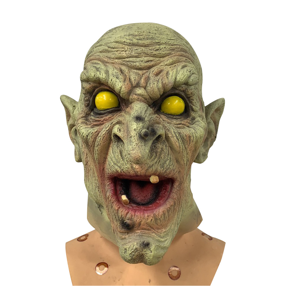 万圣节驼背女巫面具巫师3狂猎游戏同款恐怖吓人道具巫婆乳胶面具