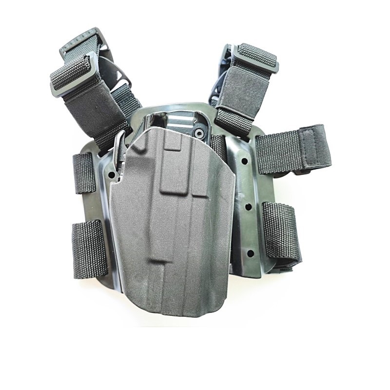 cqc塑钢p1枪套579别腰胸挂绑腿快拔套92/92g/m92/1911格洛克枪套