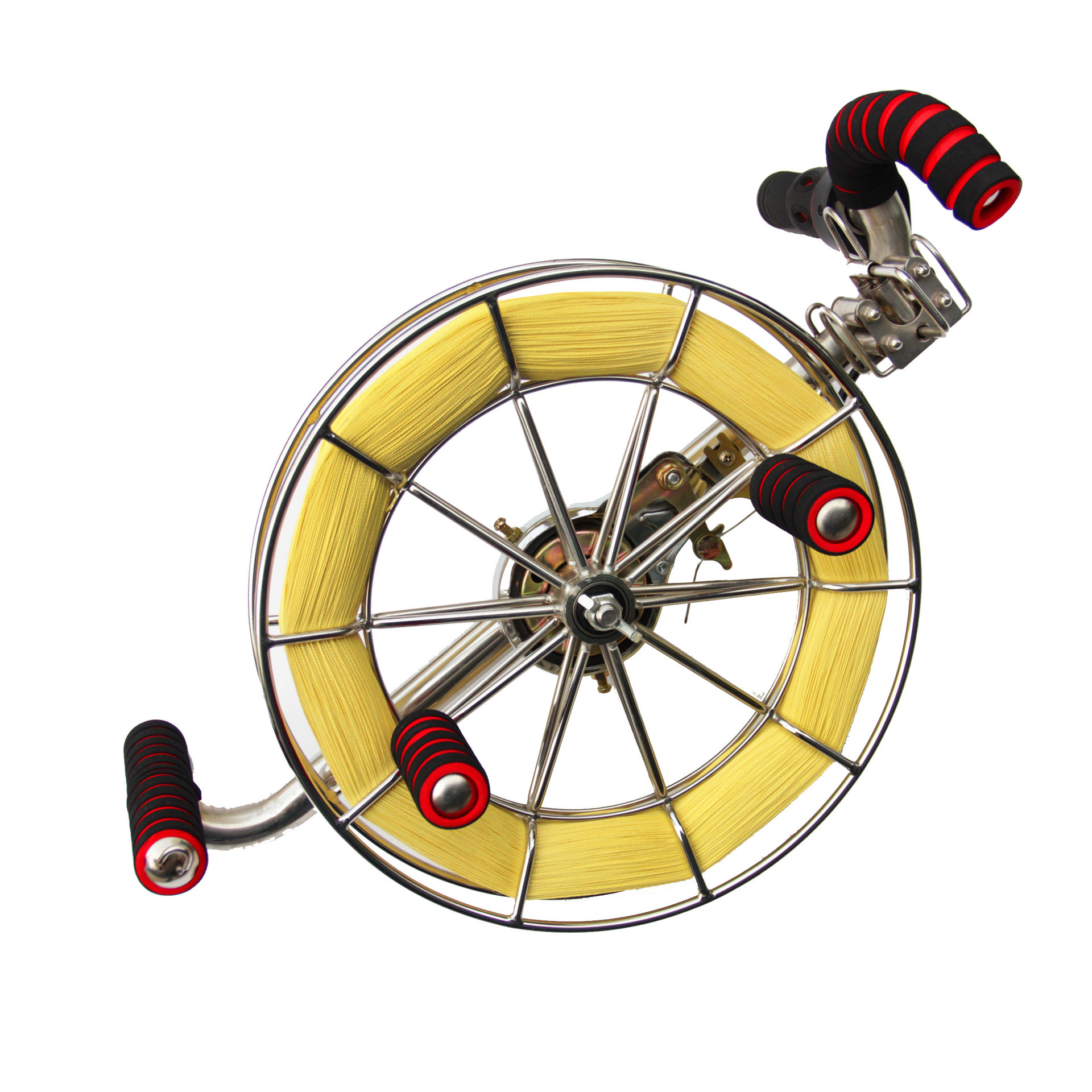 2020新款风筝线轮不锈钢高档大型成人背带轮风筝轮凯夫拉风筝线