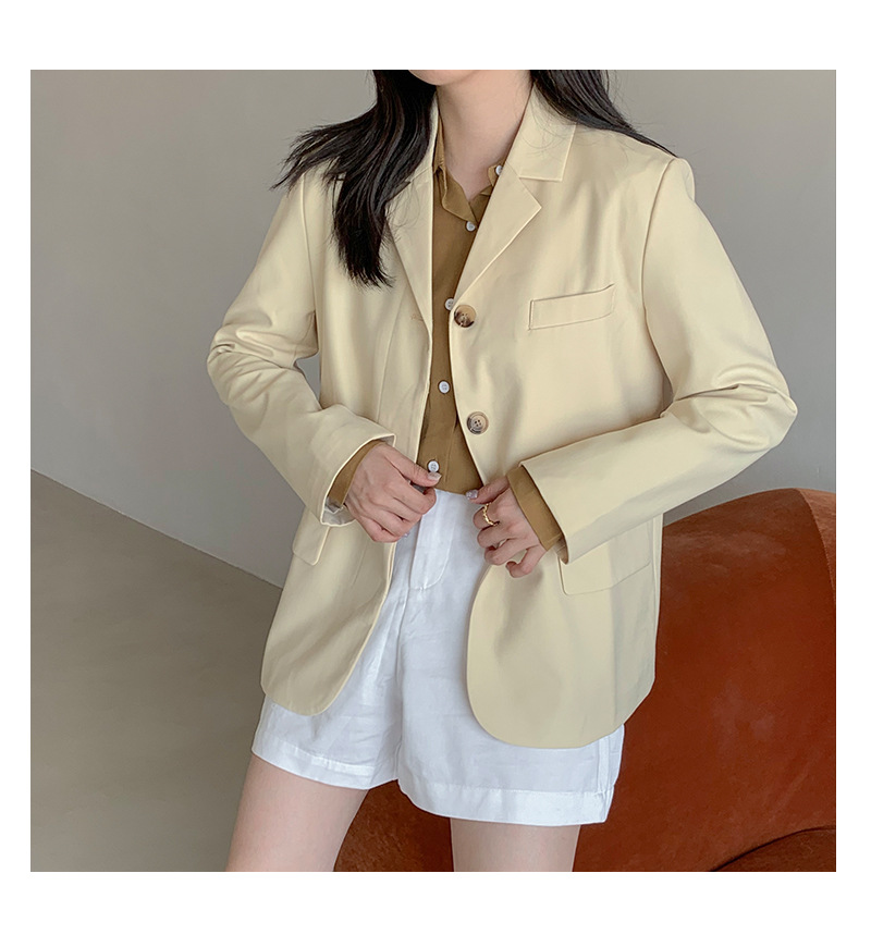 【congye】2020秋季洋气显瘦大牌感温柔色系西服外套女2136