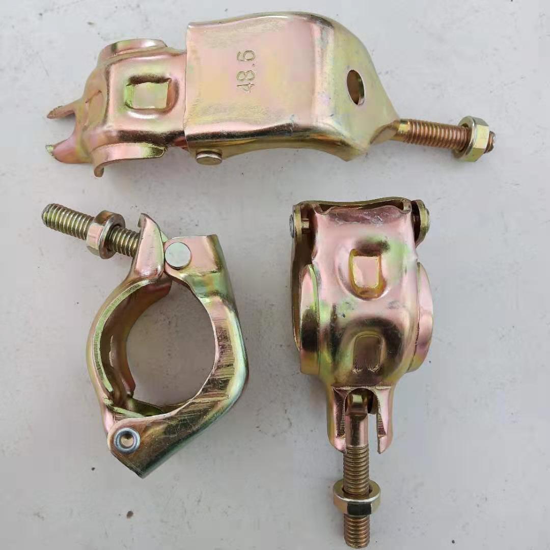 厂家批发日式单扣 五金镀锌扣件 活动十字扣件 日式外接扣件