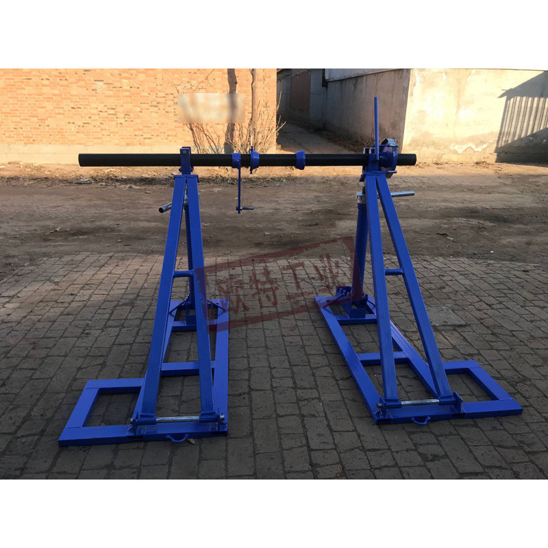 5吨线缆支架张力放线架立柱电缆支架单侧刹车式导线支撑架