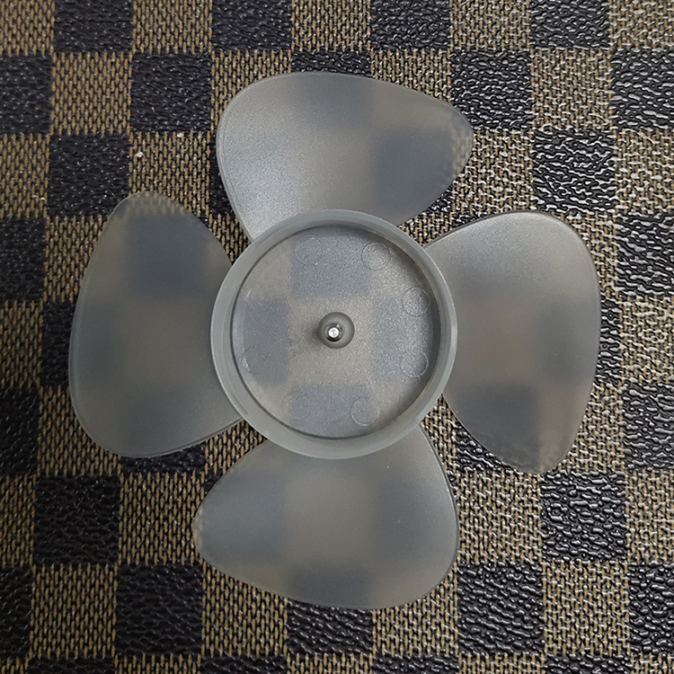 n9手持塑胶风扇叶90mm4寸4叶磨砂半透明小风扇叶小型风叶