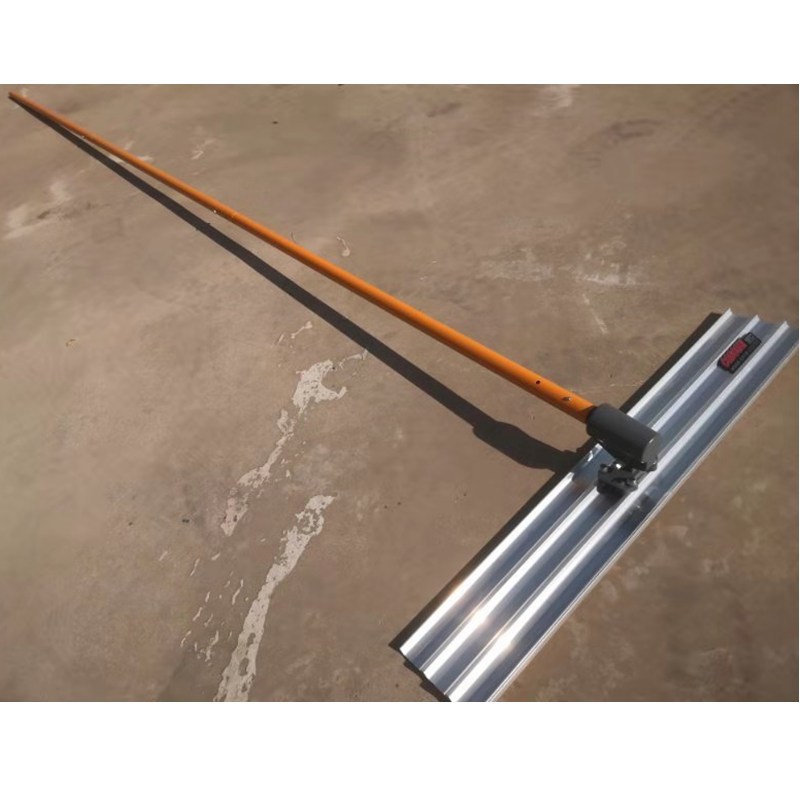 混凝土整平收光水泥路面推拉大抹子刮平尺抹平器 加长杆抹光板