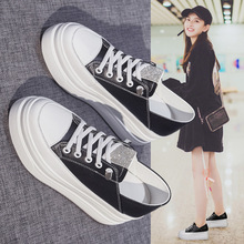 正品直邮dior迪奥新款休闲圆头老花满印系带女鞋板鞋高帮运动鞋