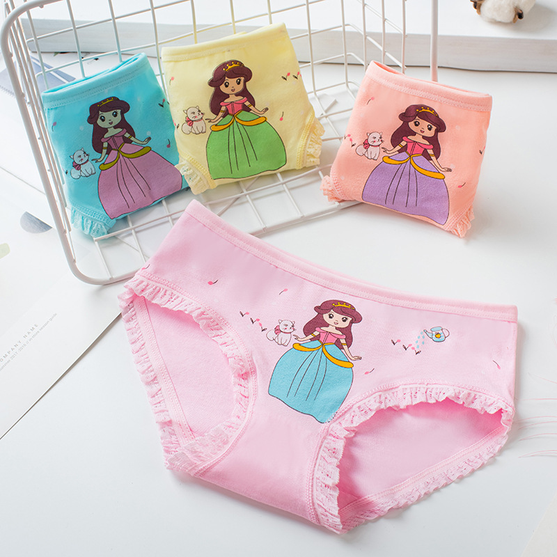 女童内裤纯棉三角短裤2-11岁小女孩中大童幼儿儿童内裤女底裤批发