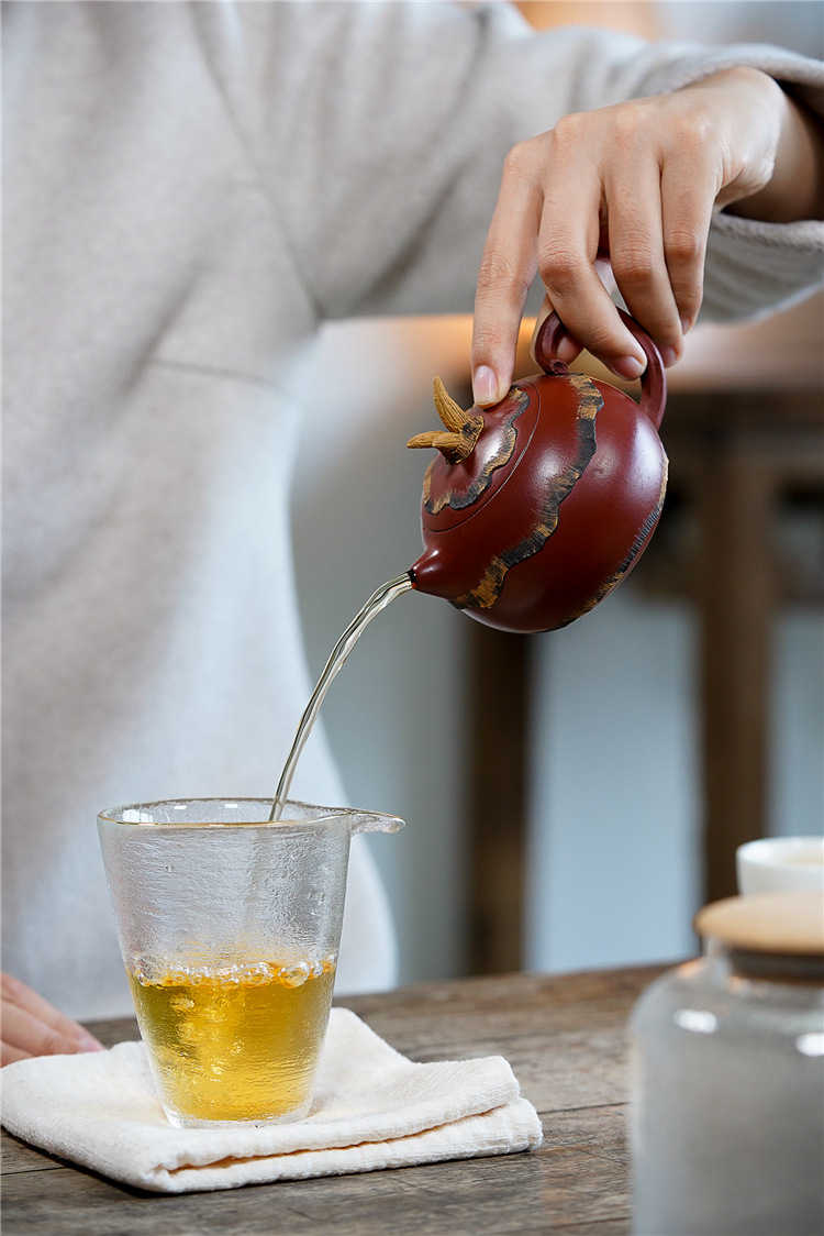 yixing raw ore dahongpao purple sand teapot famou