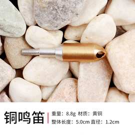 跨境批发鸣笛箭头金色铜鸣笛户外射箭复合反曲箭器材配件碳素箭