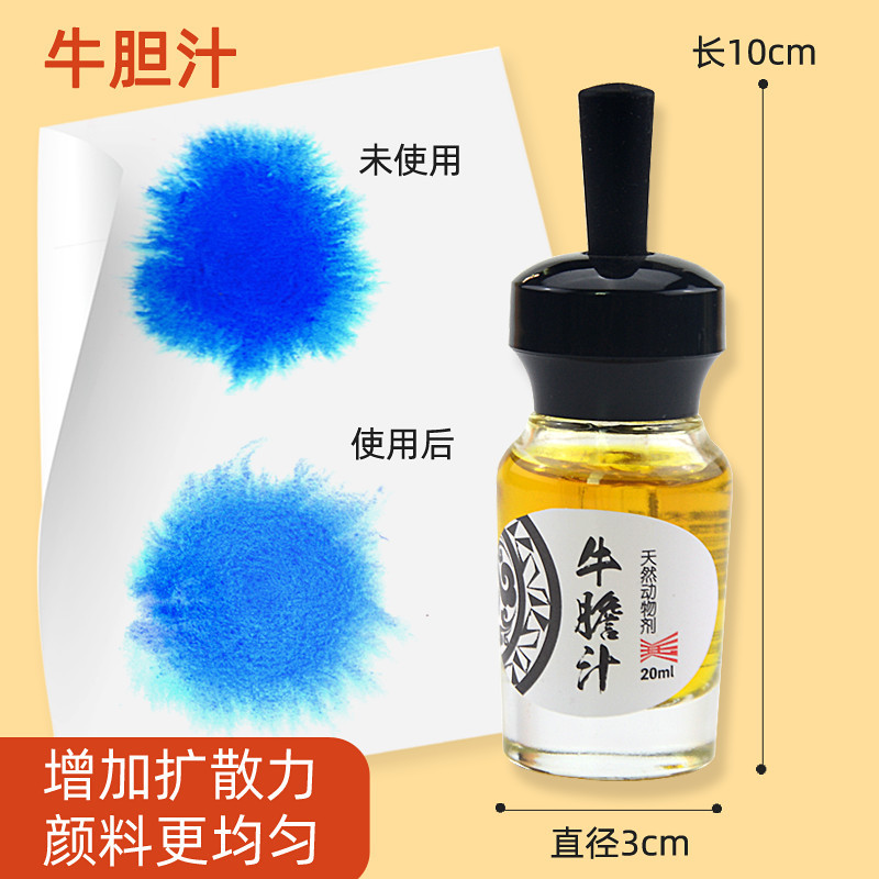 中国美术学院美术馆x视爵水彩媒介剂牛胆汁阿拉伯胶液缓干剂20ml