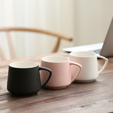 厂家直销陶瓷马克杯创意咖啡杯带杯托碟水杯广告礼品杯可定制logo