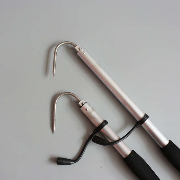 批发供应金属伸缩搭钩船钓刨钓冰钓搭钩控鱼器钓鱼叉渔具锚鱼搭钩