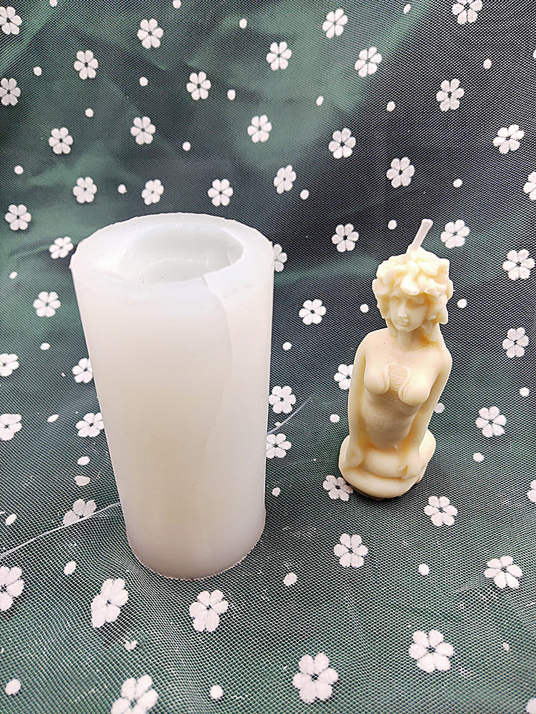 希腊神话人物美杜莎香薰蜡烛蜡烛模摆件石膏模具硅胶模具