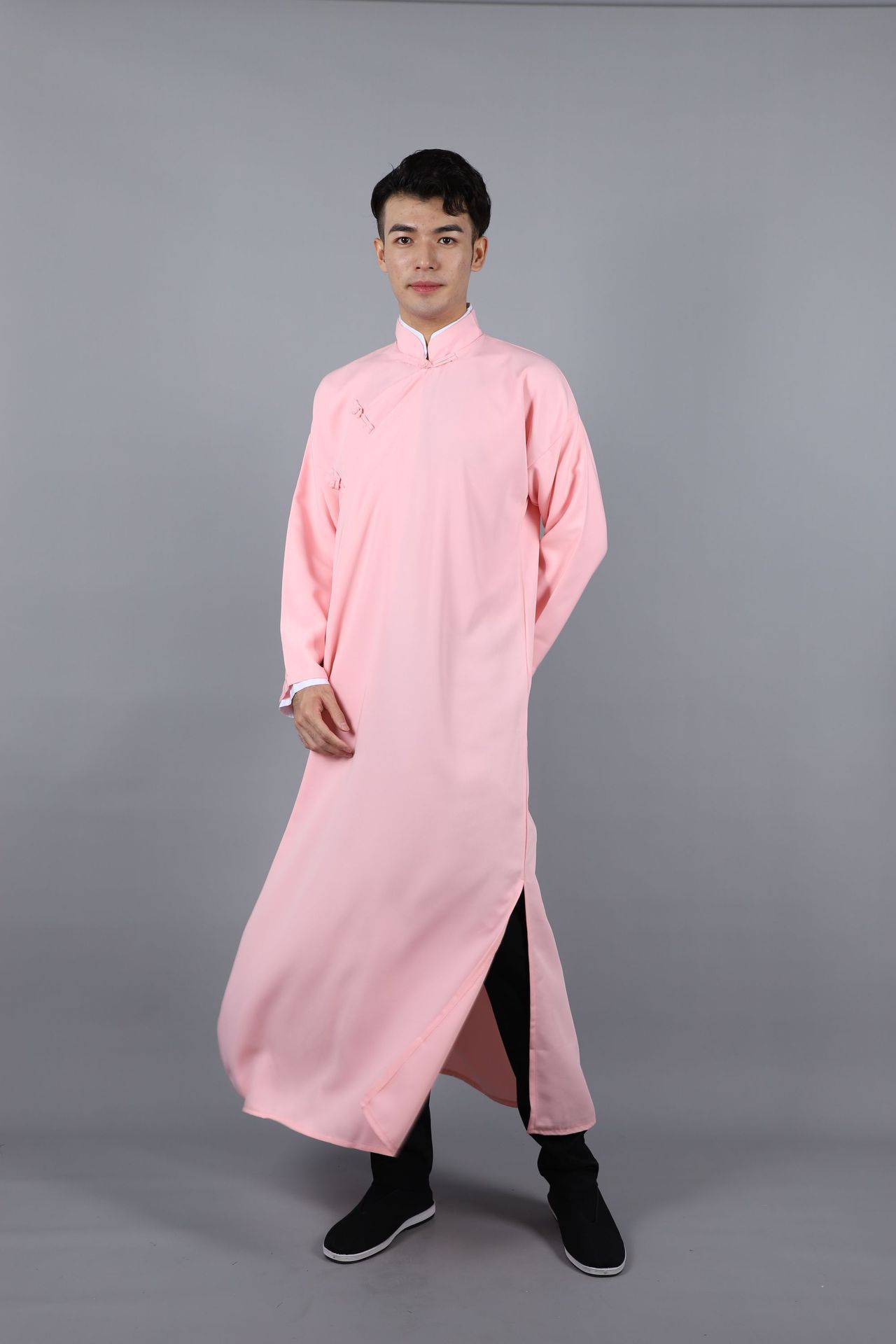 相声服装男士长袍大褂相声演出服民国长衫中式伴郎服装相声马褂男