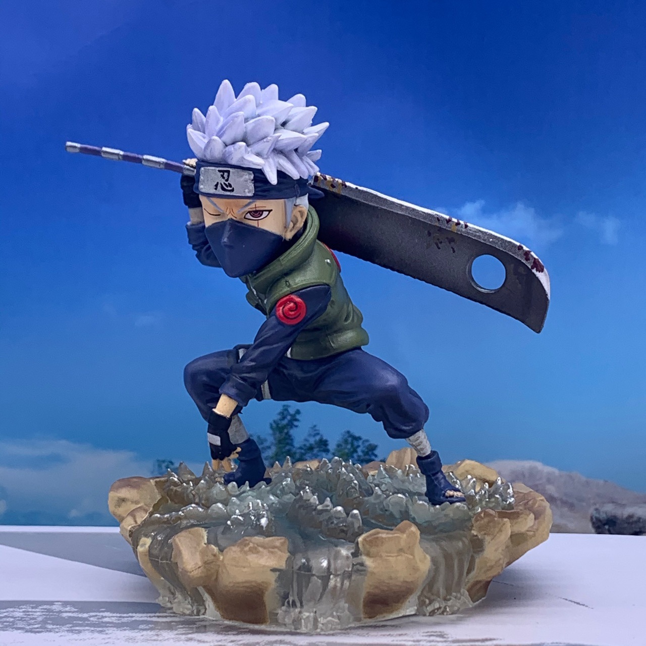 火影忍者 gk q版 扛刀旗木卡卡西 动漫 手办模型 公仔摆件