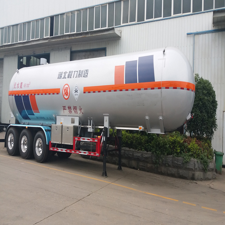 液氨槽罐车价格 程力威牌clw9407gyqd型液氨运输半挂车厂家批发