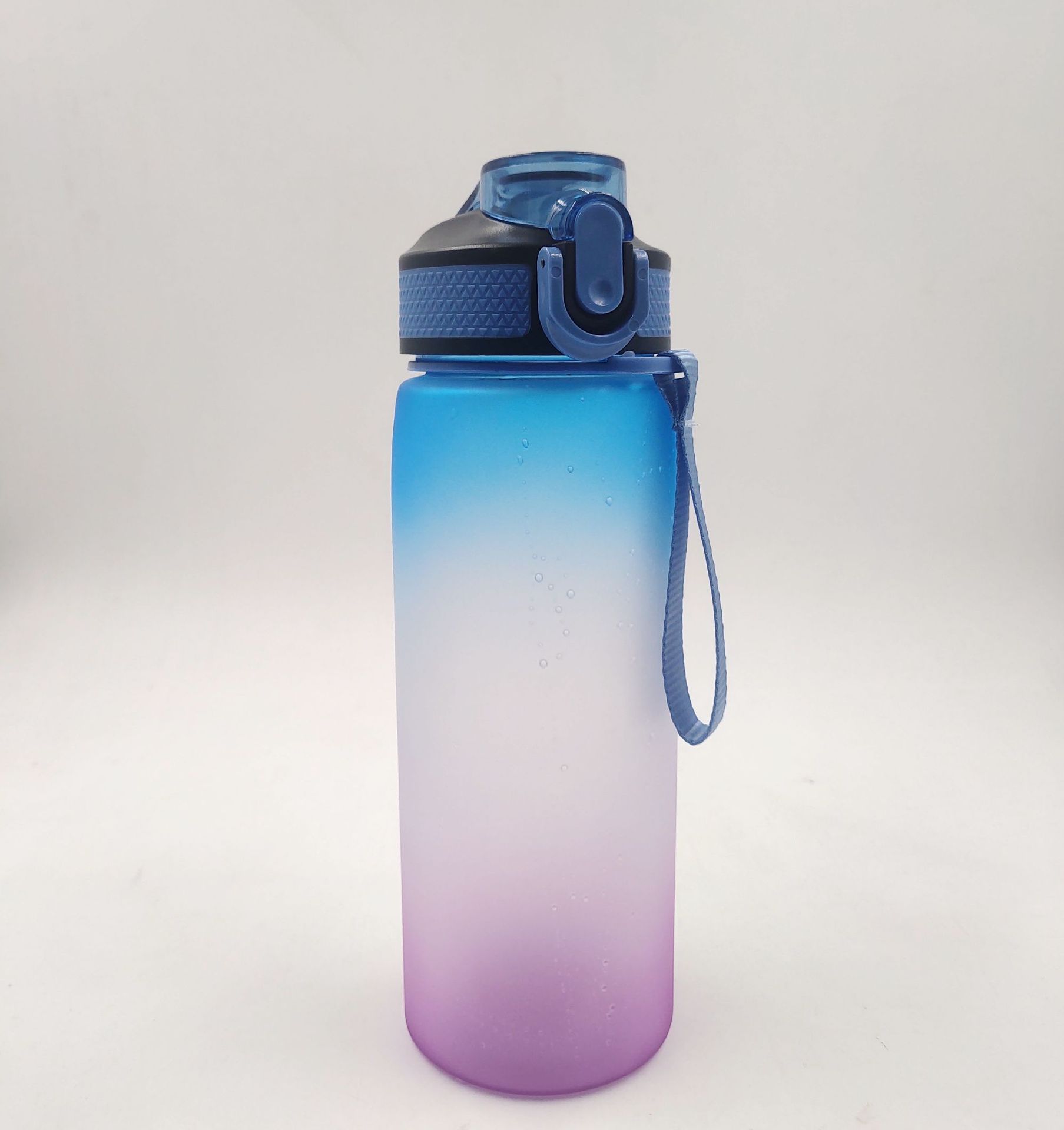 tritan运动水壶塑料杯子弹跳盖磨砂水杯便携亚马逊太空杯定制logo