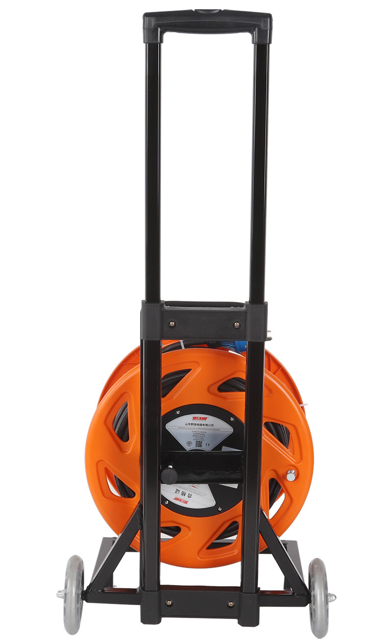 yl-s35bs可移动式电缆盘 带伸缩拉杆 小车式电缆卷盘220v国标插座