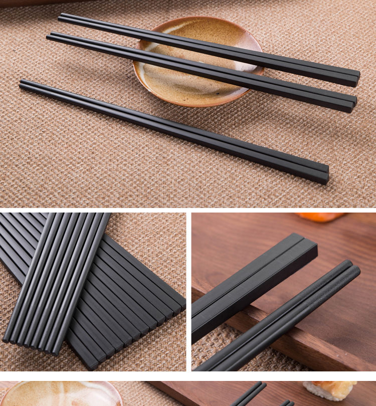 厂家直销pps日式合金筷子餐厅酒店饭店家用耐高温可消毒防滑餐具