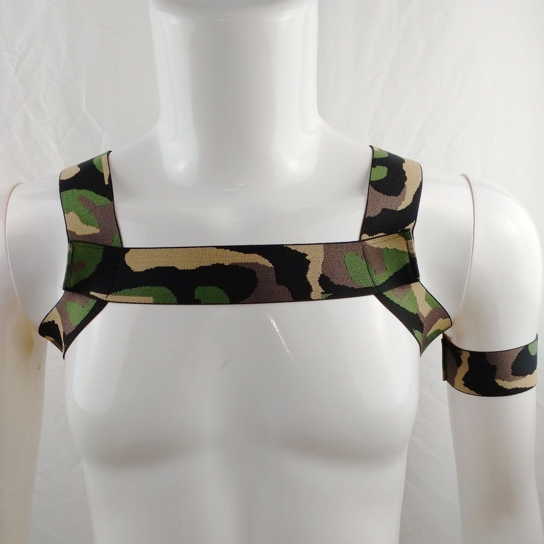 男士显大迷彩肩带,健身显肌肉,夜店舞会舞台表演走秀,情趣内衣