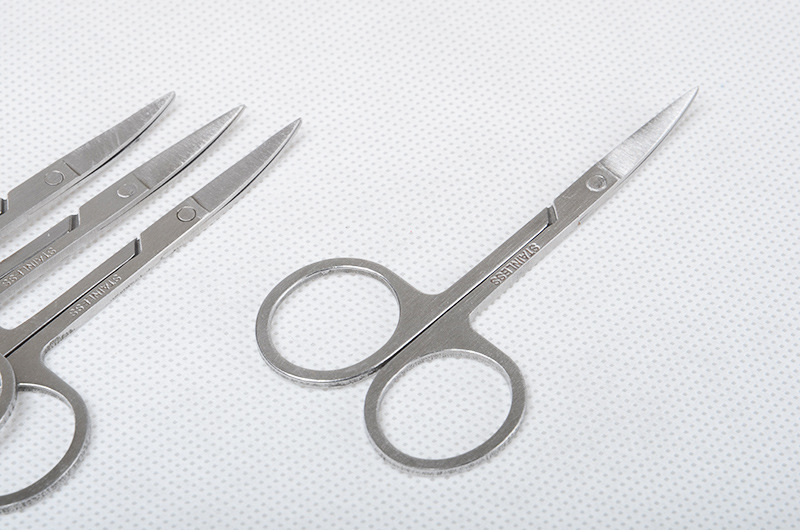 不锈钢小眉剪美容修眉小弯剪双眼皮贴小剪刀 质优a剪批发