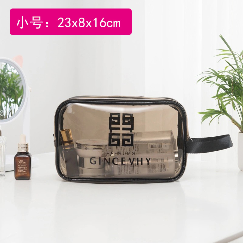 Net Red Cosmetic Bag Women's Portable Large-Capacity Cosmetics Buggy Bag Ins Style Super Hot Travel Waterproof Wash Bag PVC