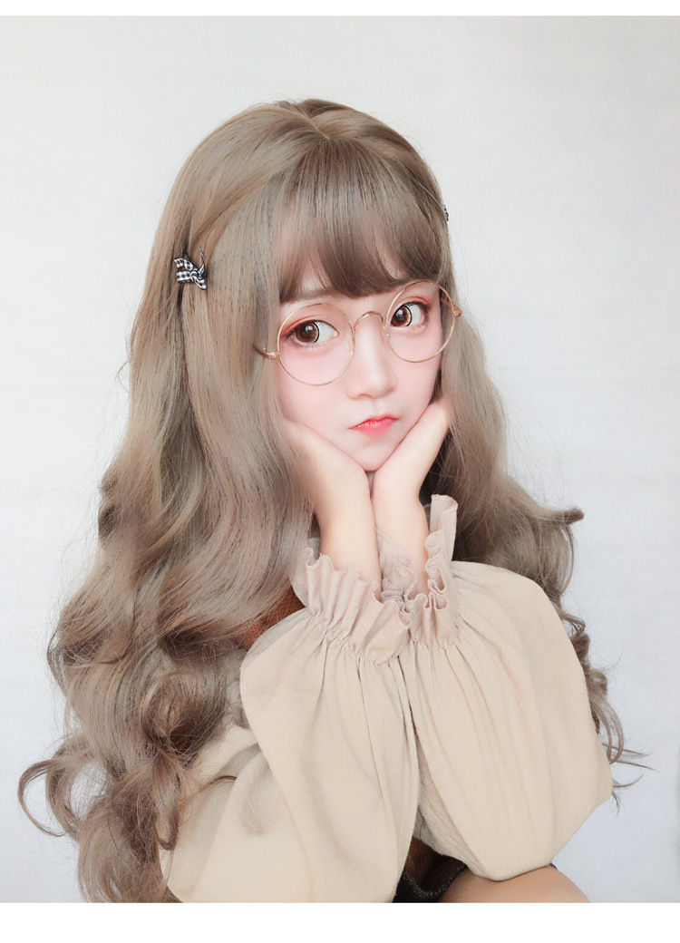 假发女长卷发大波浪网红可爱洛丽塔圆脸学生韩版蓬松修脸自然头套