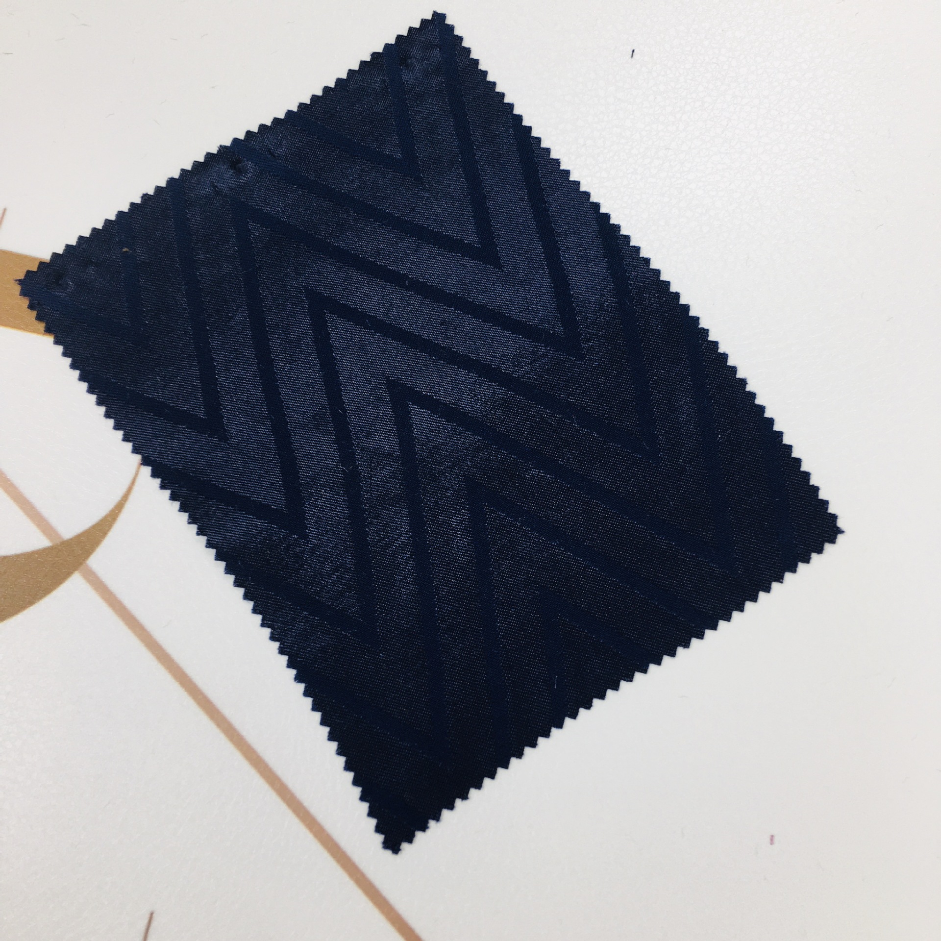 人丝人棉面料波浪条提花缎面有光泽中国风女装唐装汉服布料