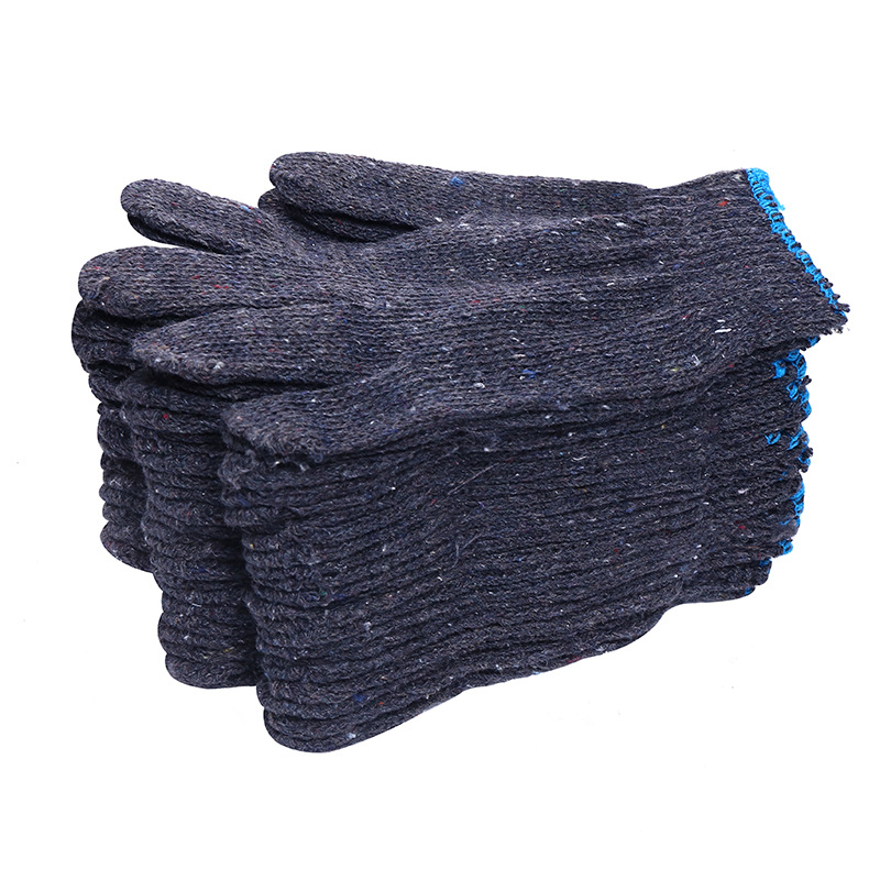 Wholesale Cotton Yarn Labor Protection Thickened Protective Work Labor Flower Yarn Men's Construction Site Work Repair Cotton Thread Gloves