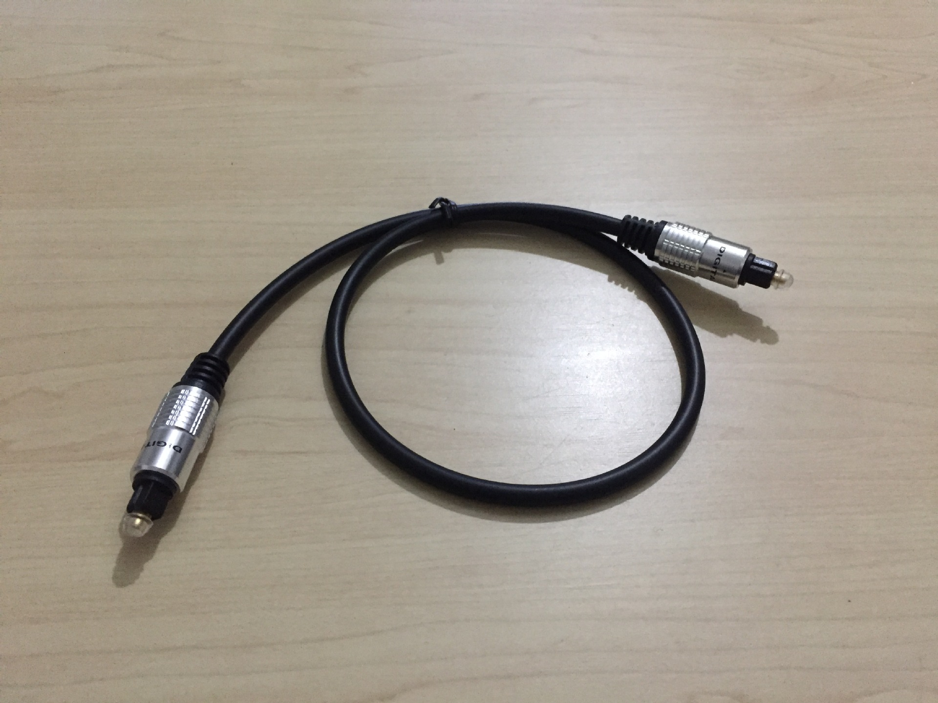 高品质toslink光纤线光纤音频线数字音响光纤线方转方0.5米