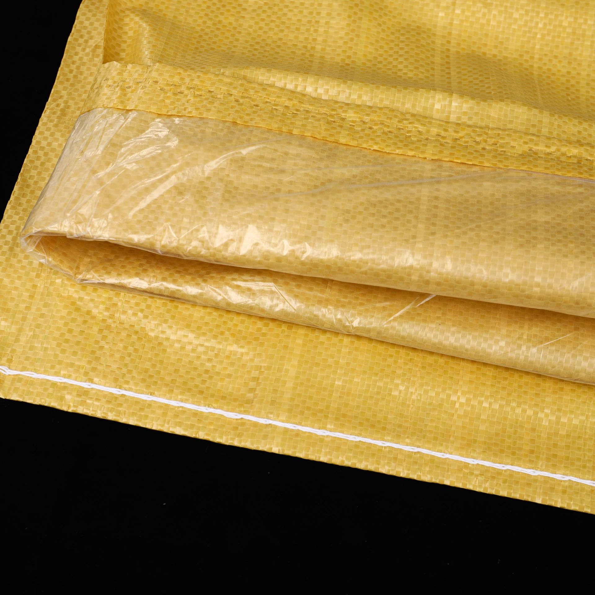 厂家直销大容量编织袋黄色红色蓝色饲料袋打包运输麻袋可定制