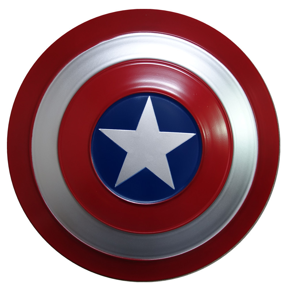 复仇者联盟全金属美国队长盾牌cos手持道具美式铁艺装饰创意壁