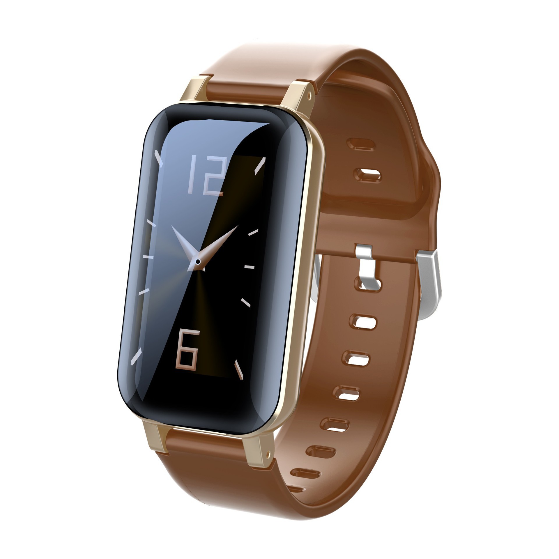 新品t89彩屏智能手环心率血压监测智能对耳5.0蓝牙耳机手环二合一