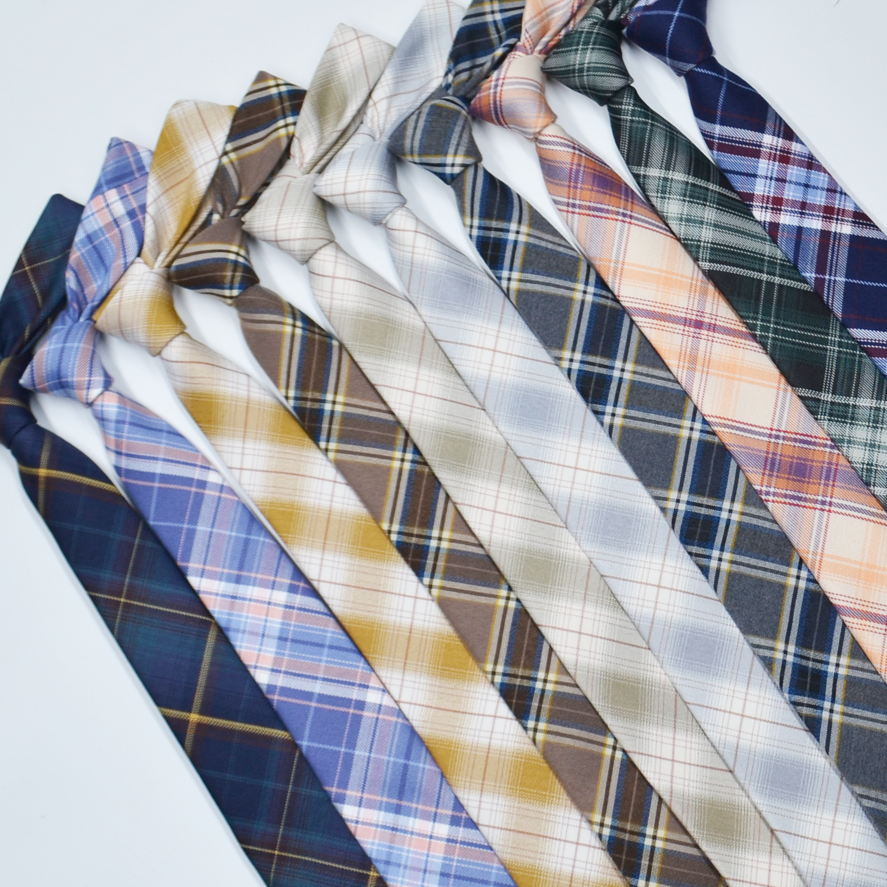 学院风男生女生日系格子制服领带学生6厘米领带格子领带-阿里巴巴