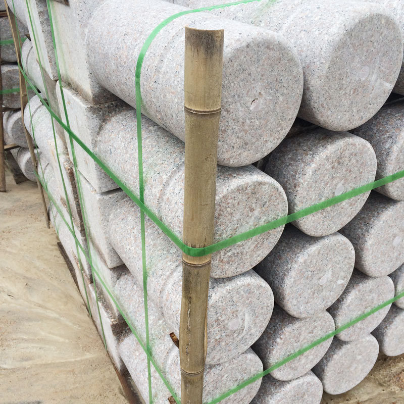 止车石停车场车止石摆件 挡车石墩路障石规格定制山东止车石矿山