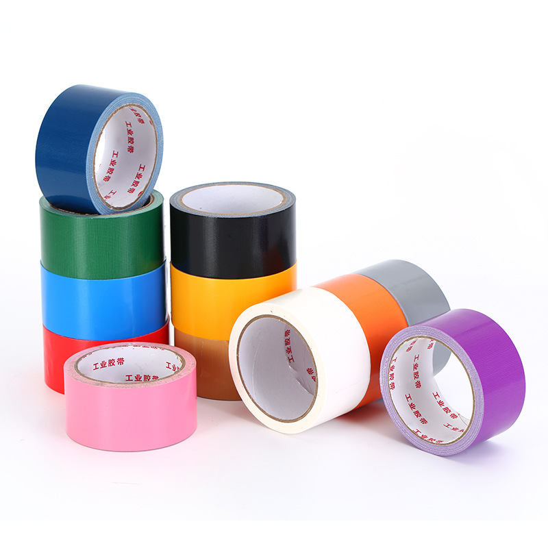 批发彩色布基胶带单面强力高粘婚庆地毯接缝胶带防水耐磨管道包扎