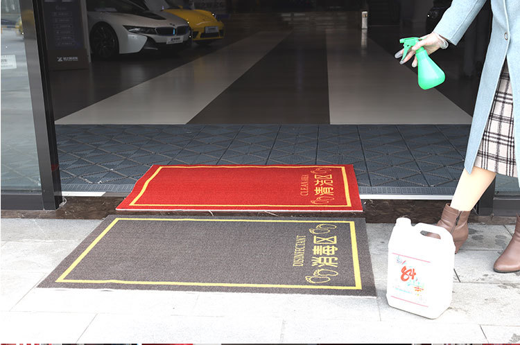消毒地垫办公室公司门口地毯学校进门医院酒店商场鞋底免洗消毒垫