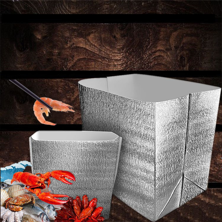 工厂供应立体铝箔保温袋 海鲜冷冻产品保冷保鲜袋 外卖保温袋批发