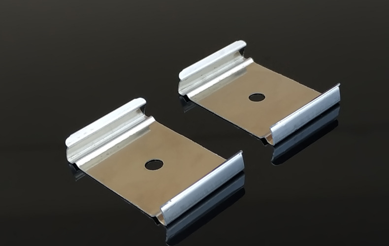 供应线条灯固定卡 led硬灯条管夹 u型型材不锈钢固定弹片