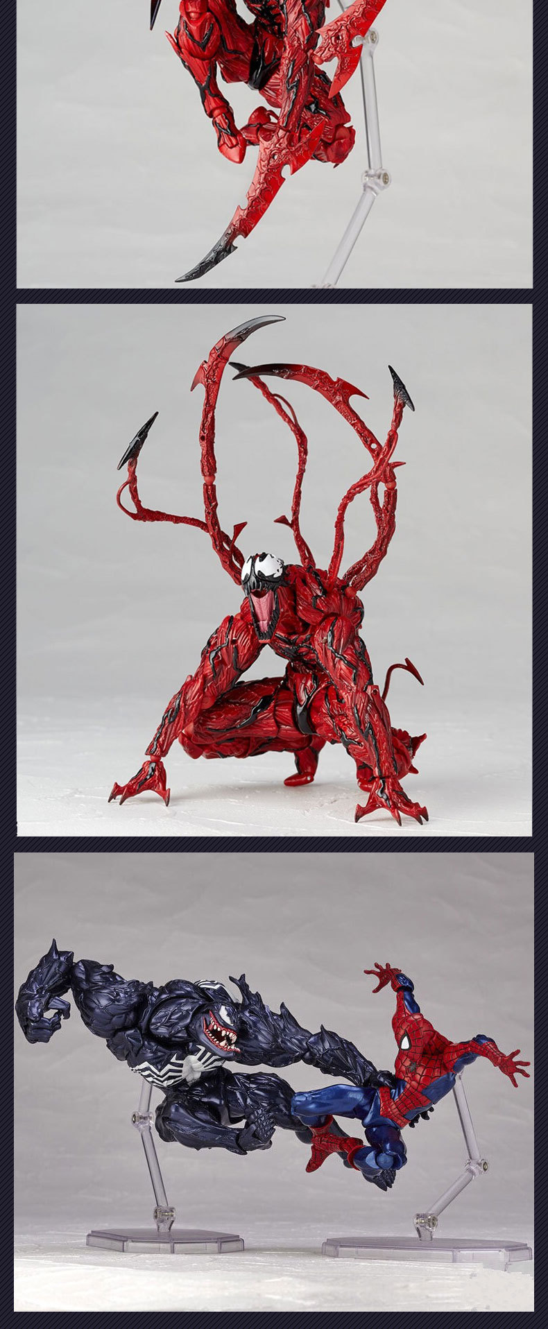 shf红色屠蜘蛛侠漫威6寸可动山口式毒液手办模型玩具