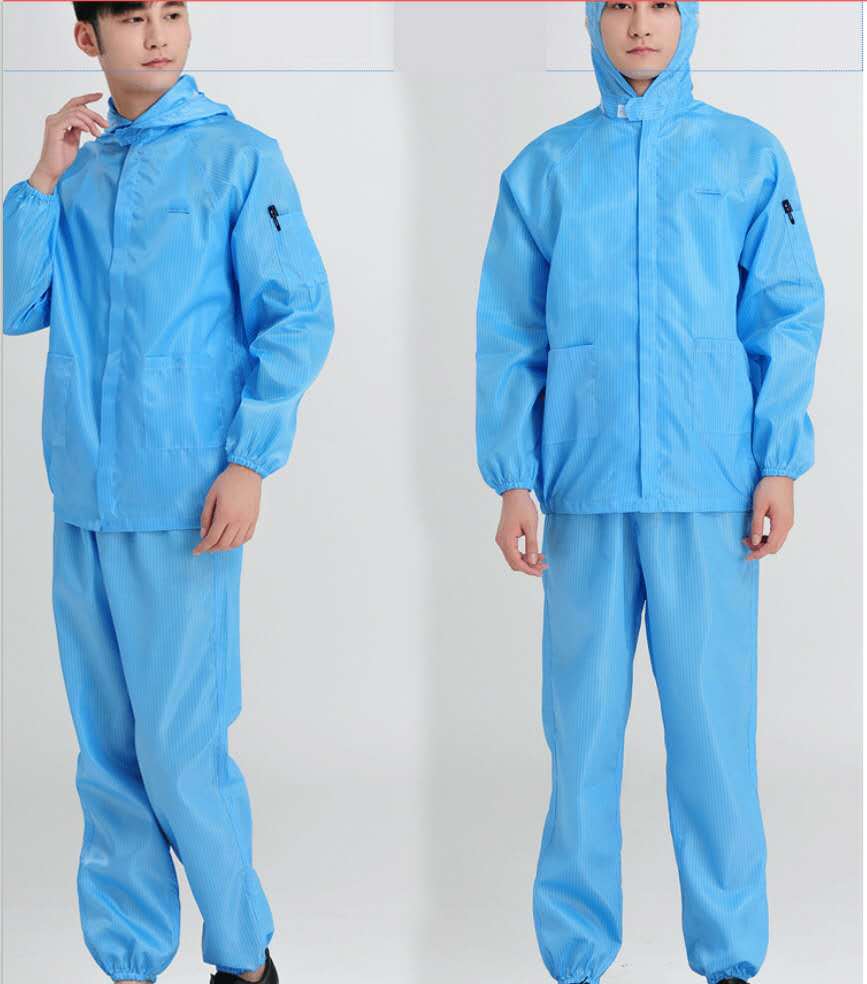 防护服分体带帽防尘静电服连帽喷漆隔离衣洁净服无尘食品厂工作服