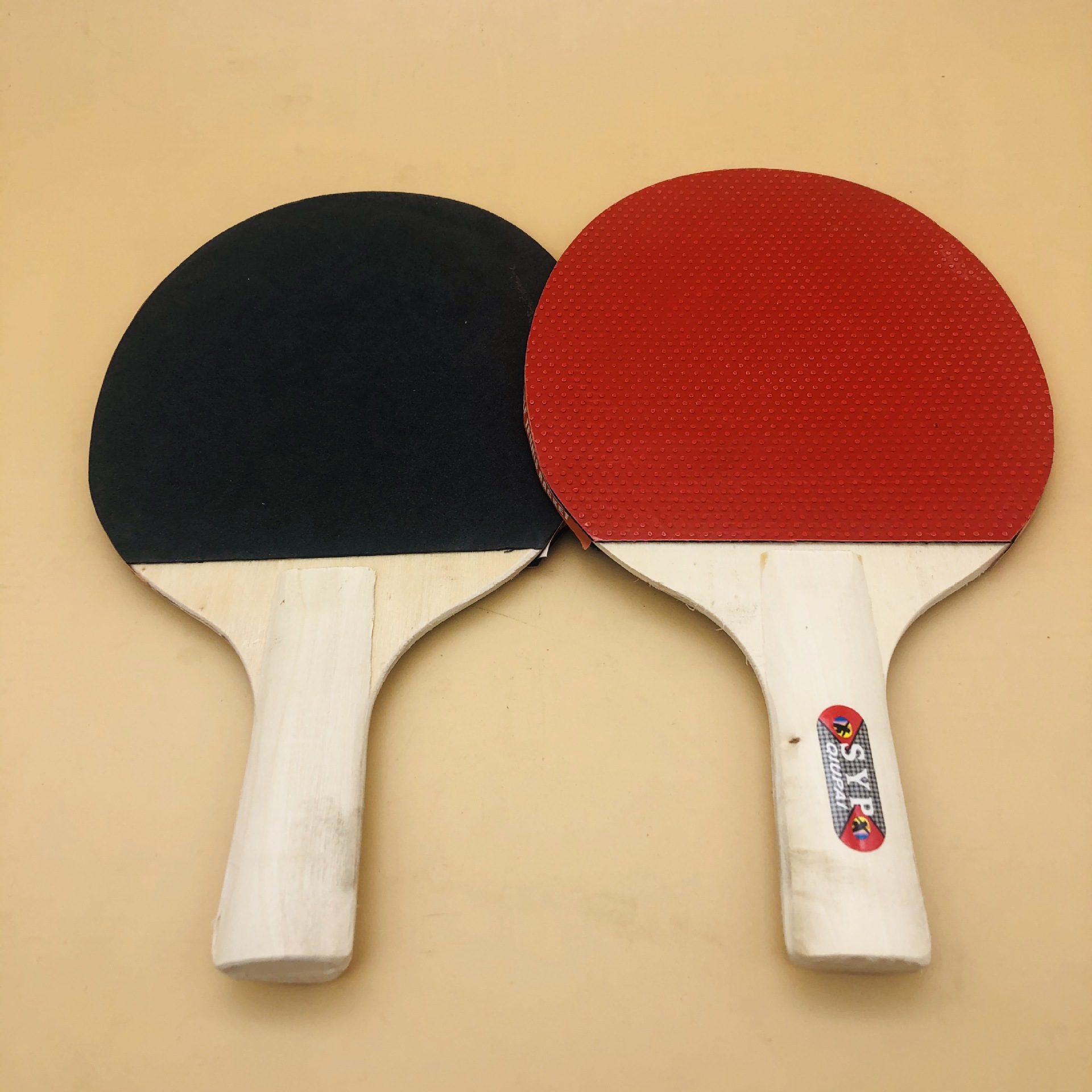 乒乓球拍 彩色手柄正反胶运动儿童玩具 跑江湖地摊批发