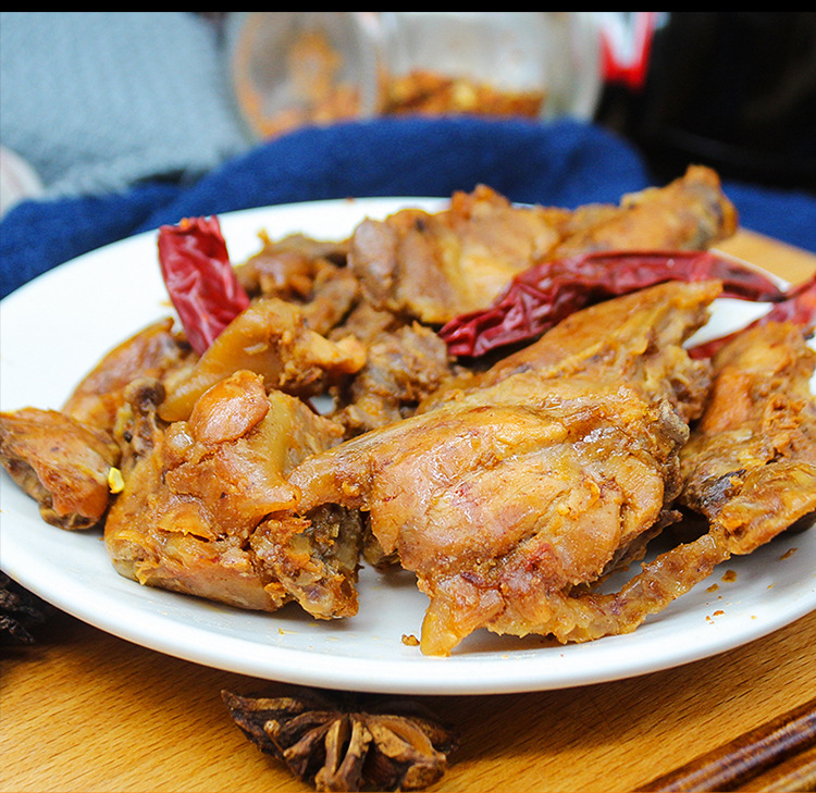 山上香手撕鸡排168g酱卤味小吃零食温州风味批发香辣卤鸡排鸡架