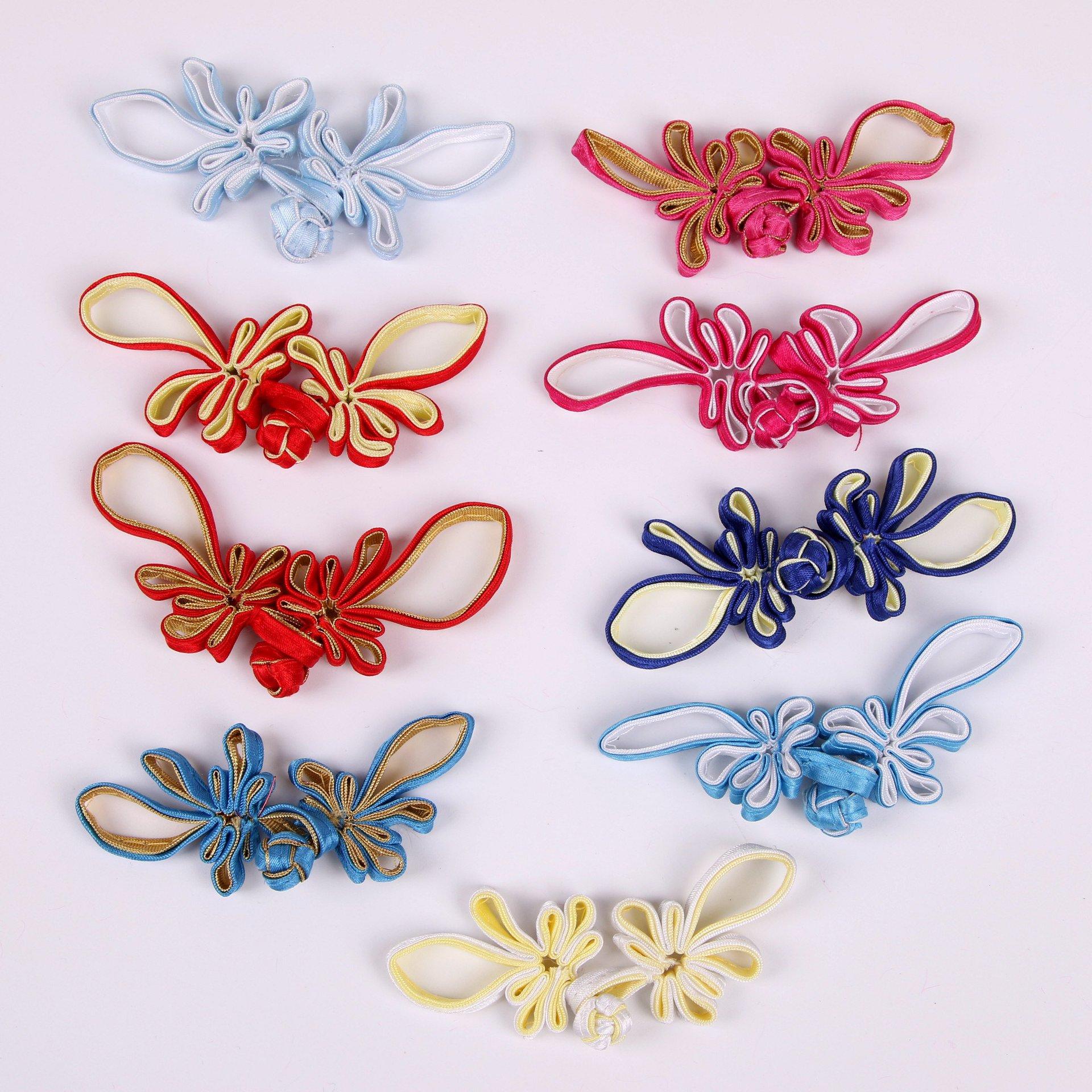 旗袍盘扣扣子长尾菊花盘扣唐装复古民族风服饰装饰手工编织布扣