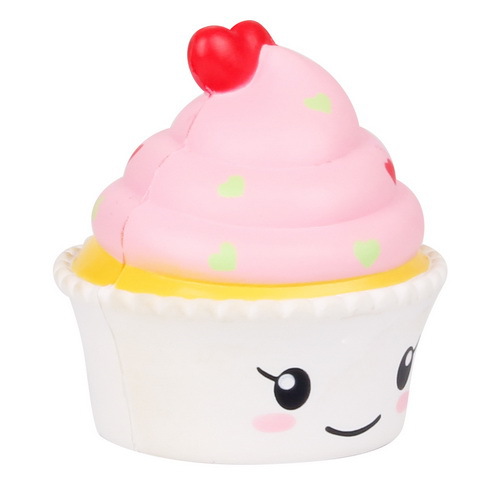 pu发泡樱桃纸杯蛋糕慢回弹玩具