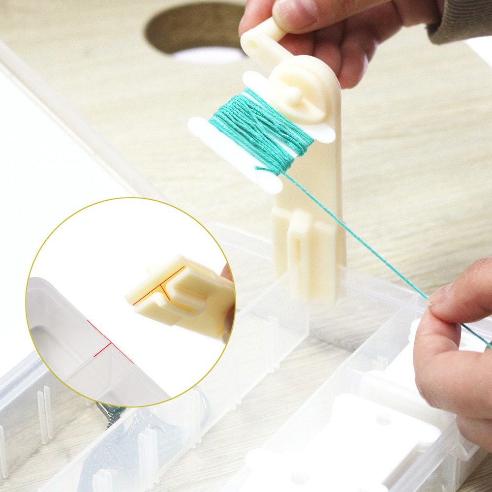 针线,别针,缝纫-30片/套白色绕线板十字绣线缠线