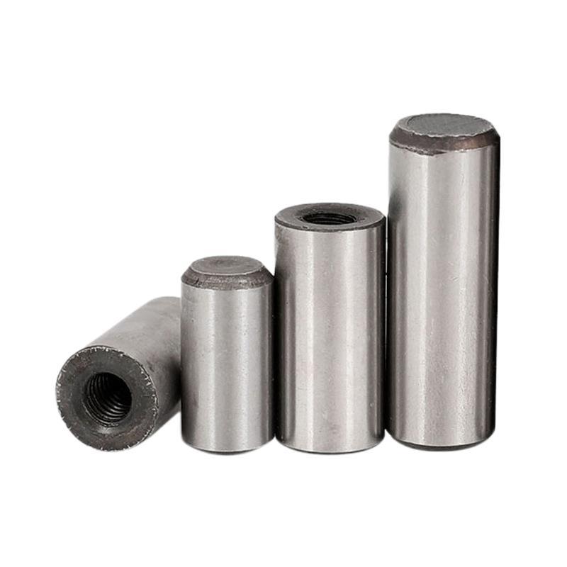 m30加硬内螺纹圆柱销gb120定位销子攻牙销钉拔销40cr钢内牙圆棒