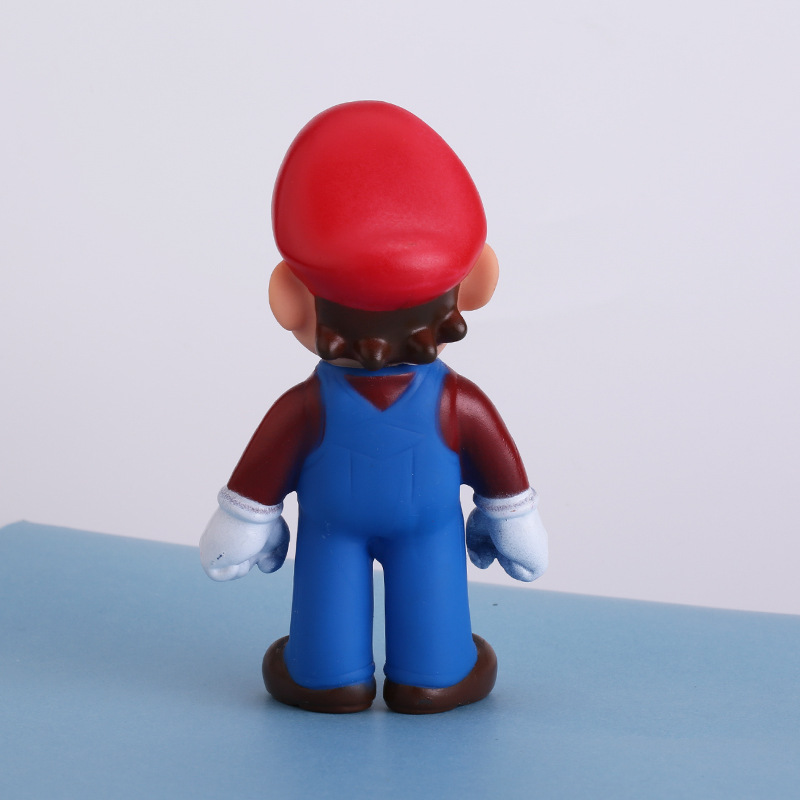 搪胶超级玛丽马里奥蛋糕装饰摆件蛋糕烘焙玩具公仔手办玩偶地摊货